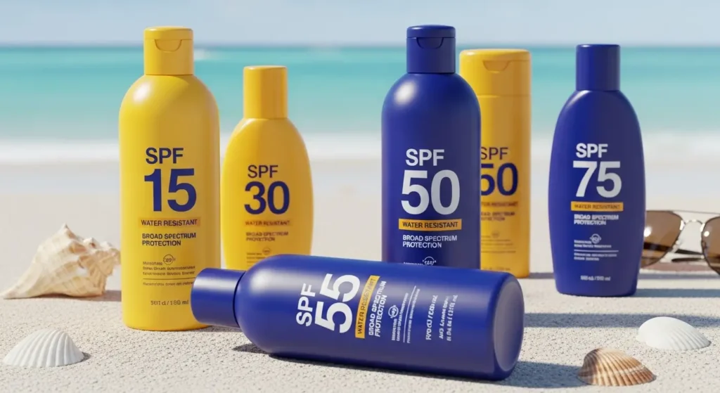Selecting low SPF sunscreen mistake
