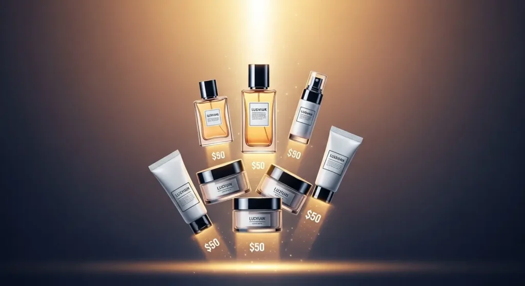 “Infographic detailing factors contributing to the high cost of beauty products”