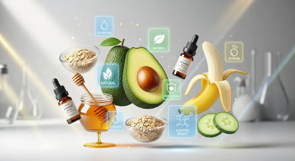 “DIY avocado and banana skincare mask trending on TikTok and Instagram USA”