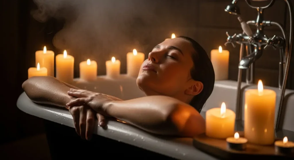 “Various types of bath salts (Epsom, magnesium chloride, Dead Sea salts)”