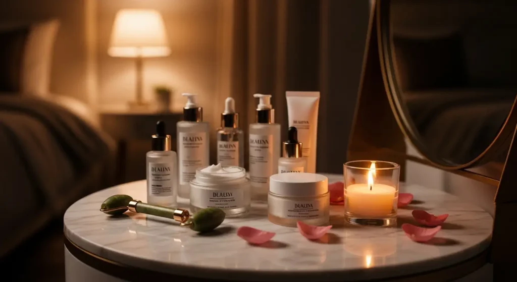 Overnight skincare routine for a natural glow