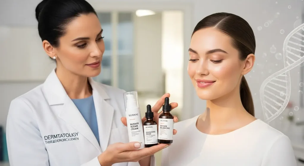 Dermatologist-approved explanation of why a skin cycling routine works for a healthy skin barrier.