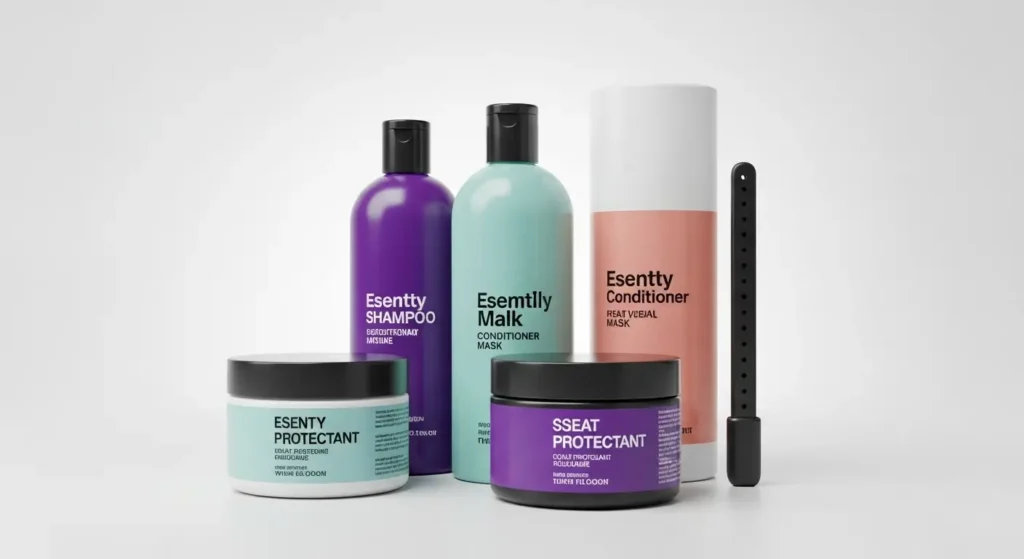 “essential hair care products for shiny hair”