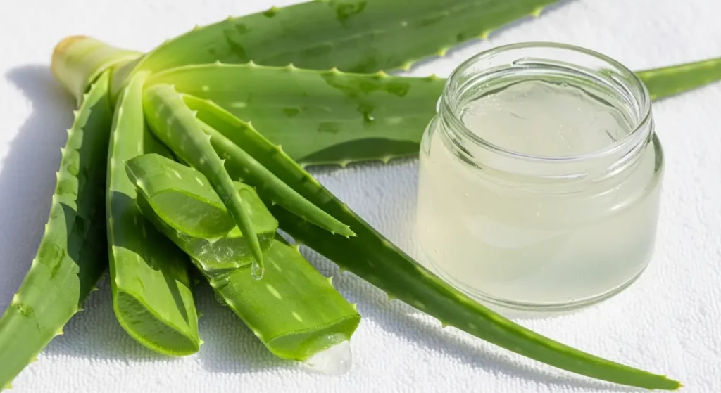 Aloe Vera Gel for Natural Under Eye Puffiness Remedy