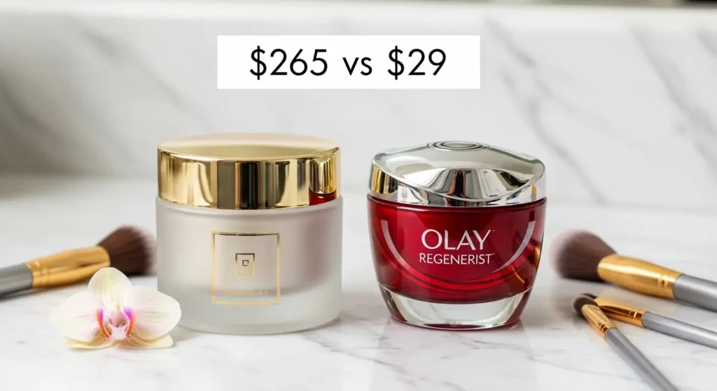 Augustinus Bader Rich Cream vs Olay Regenerist Micro-Sculpting Cream dupe in USA skincare