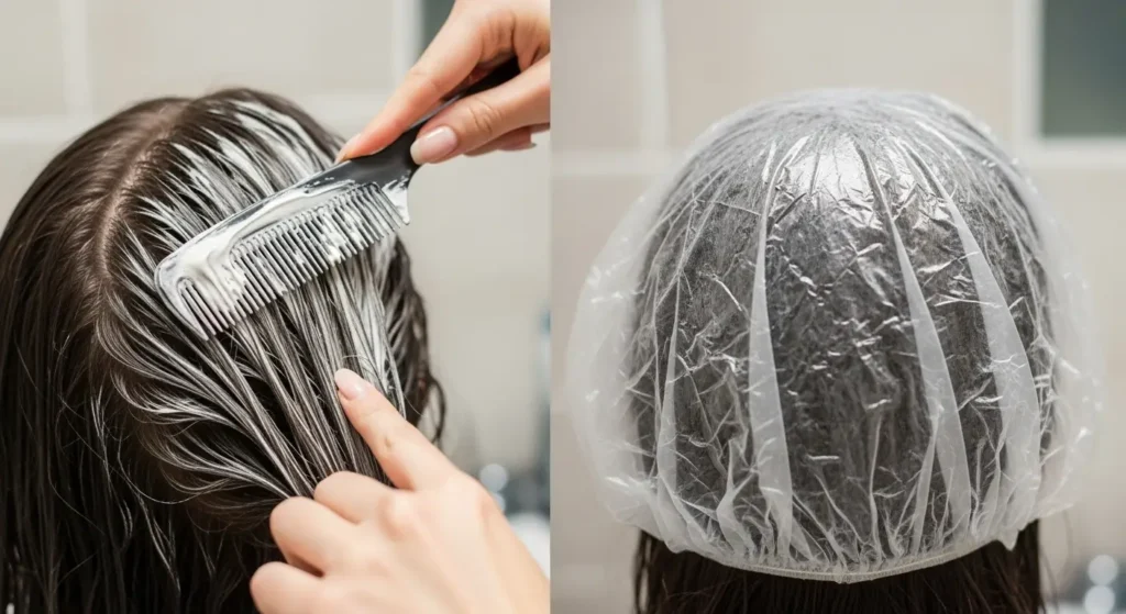 “deep conditioning mask for shiny healthy hair”