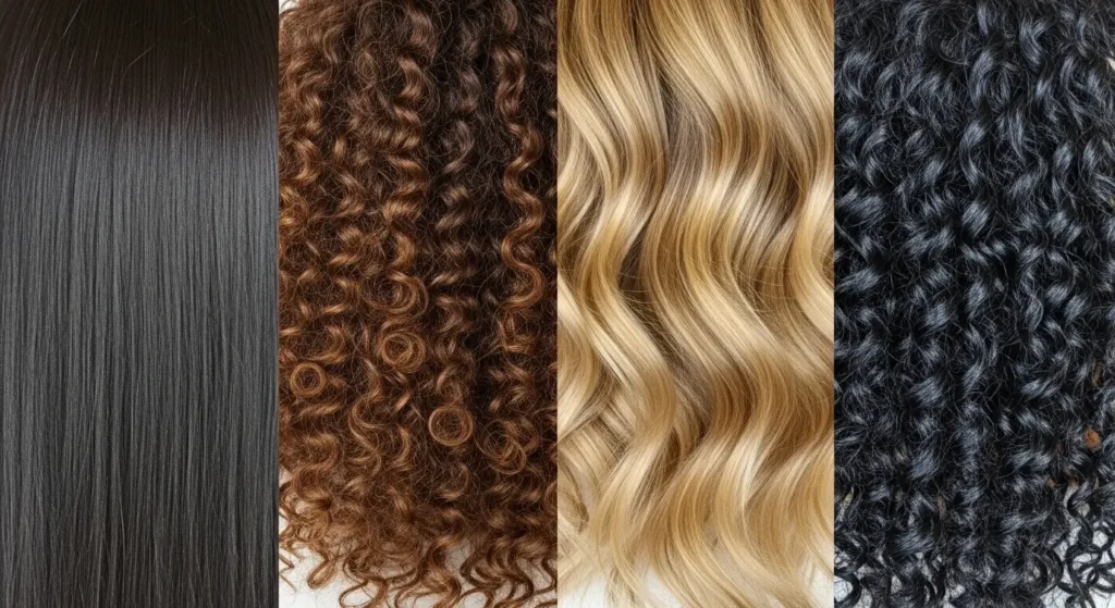 “types of hair for customizing hair care routine”