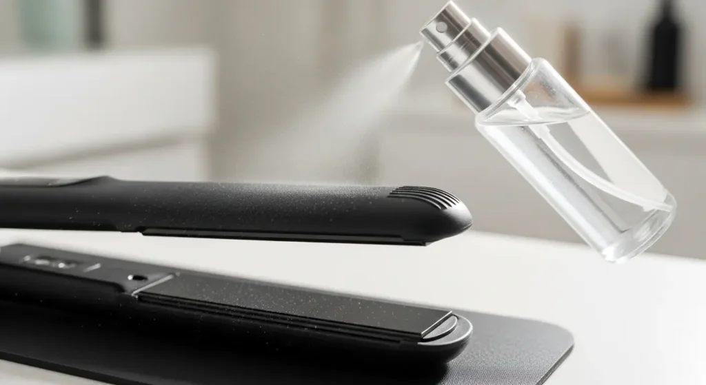 “heat protection spray for shiny hair”